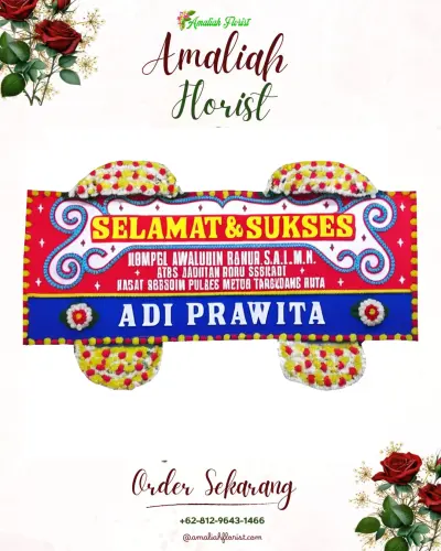Karangan Bunga Ucapan Selamat di Suter